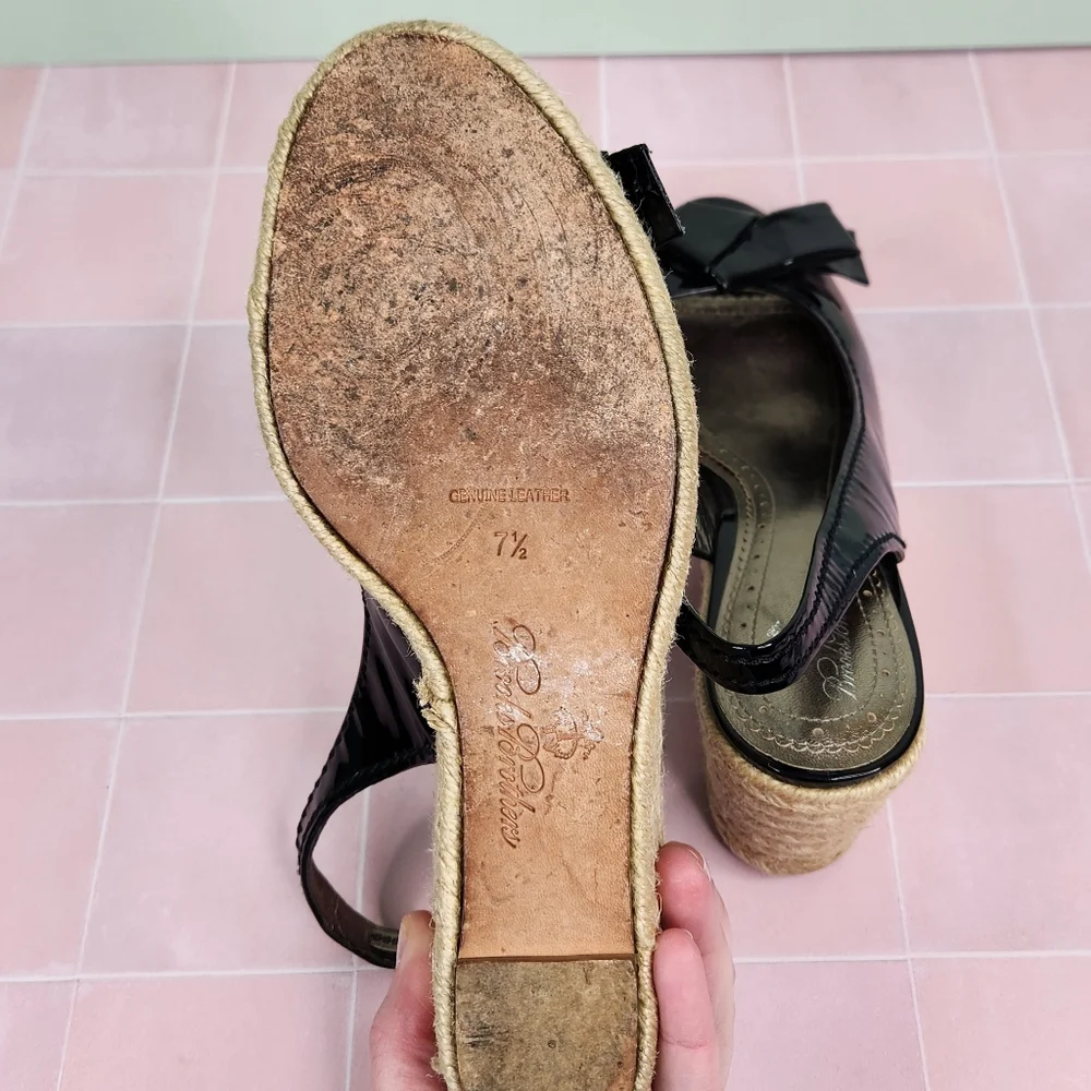 Brooks Brothers Patent Leather Espadrille